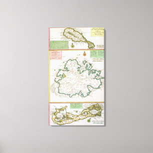 Lienzo San Cristóbal, Antigua y Bermudas, detalle de un m