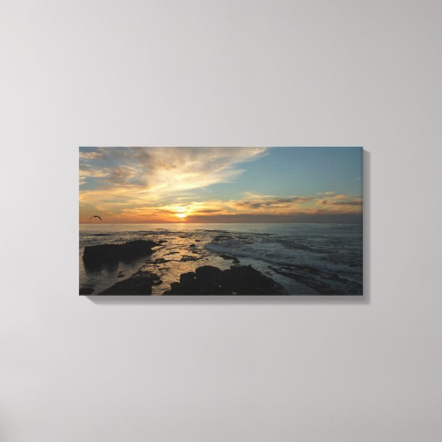 Lienzo San Diego Sunset I California Seascape (Anverso)