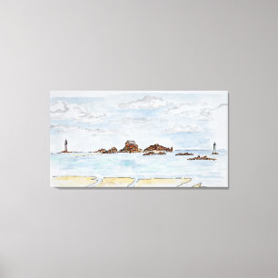 Lienzo San Enogat, Dinard  Bretaña, Francia