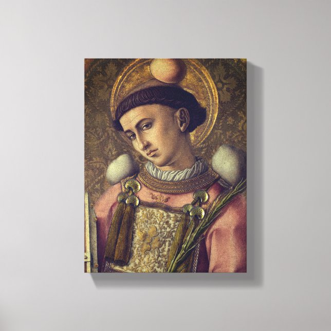 Lienzo San Esteban (por Carlo Crivelli, 1476) (Anverso)