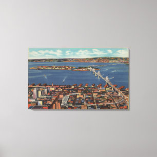 Lienzo San Francisco, CAAerial View of S. F. Bridge