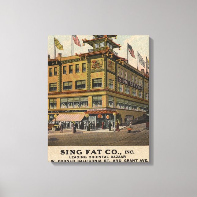 Lienzo San Francisco, CAChinatown AdSing Fat Co. (Anverso)