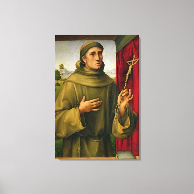 Lienzo San Francisco de Asís, c.1490 (temperatura sobre e (Anverso)