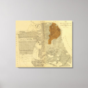 Lienzo San Francisco quemó el área, 1906