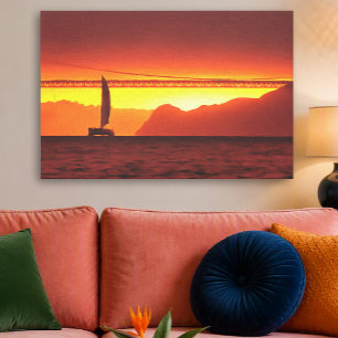 Lienzo San Francisco Sunset 1124 Art
