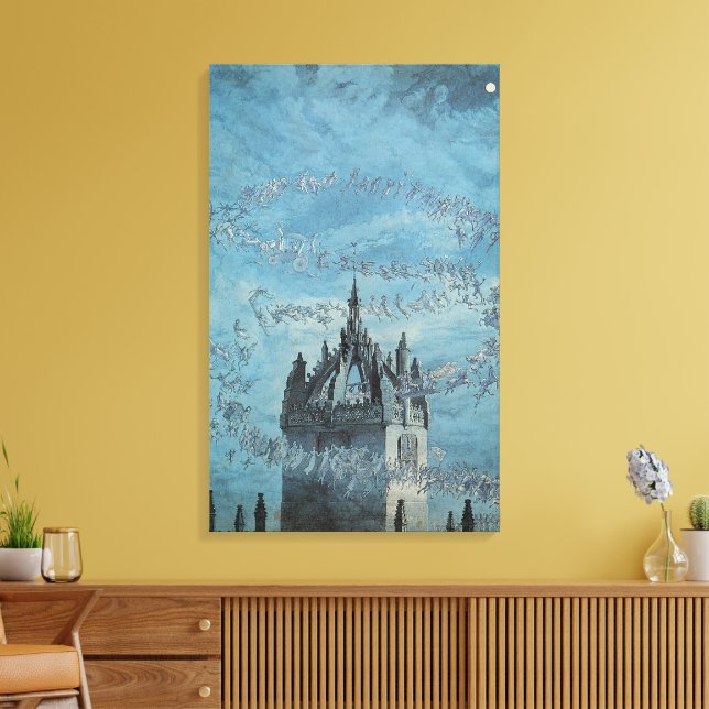 Lienzo San Gil - Sus campanas de Charles Altamont Doyle (Insitu (Sala de estar))