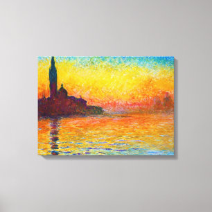 Lienzo San Giorgio Maggiore en el Dusk Claude Monet