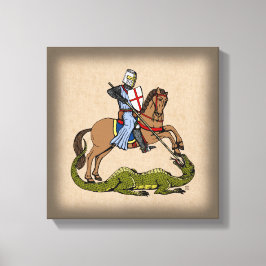 Lienzo San Jorge del siglo XIII y el dragón
