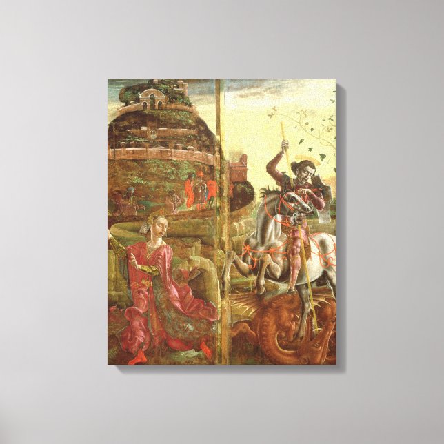Lienzo San Jorge y el Dragón (Anverso)