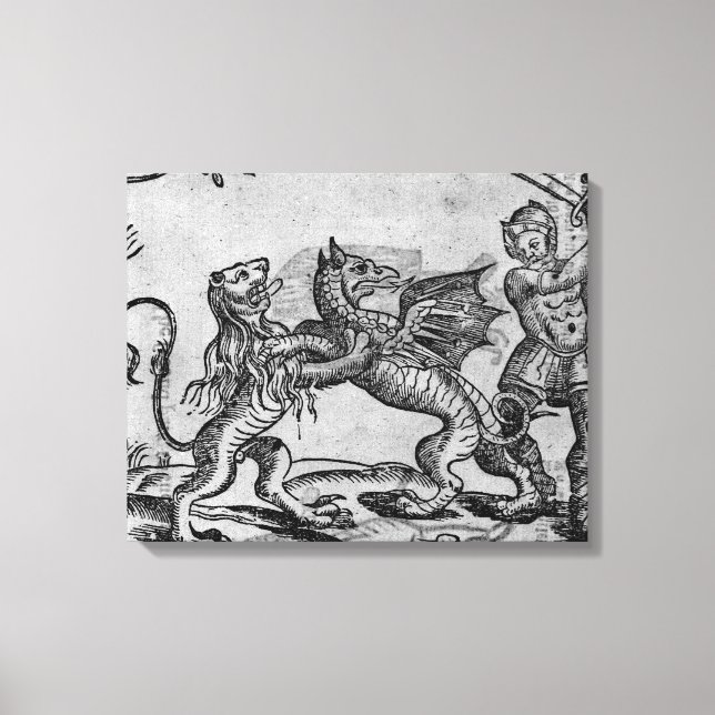 Lienzo San Jorge y el dragón (Anverso)