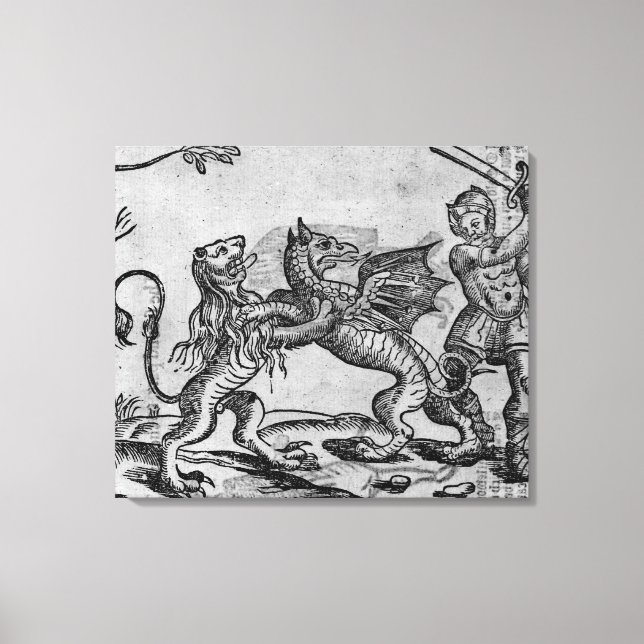 Lienzo San Jorge y el dragón (Anverso)