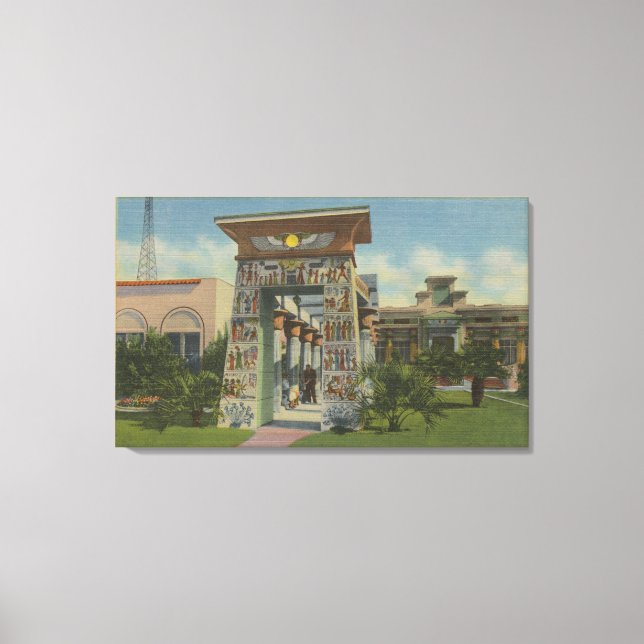 Lienzo San José, CA - Réplica del santuario egipcio (Anverso)