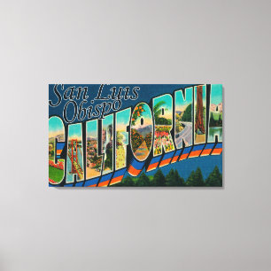 Lienzo San Luis Obispo, California - escena grande de la