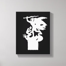 Lienzo San Miguel y Dragón (en blanco)