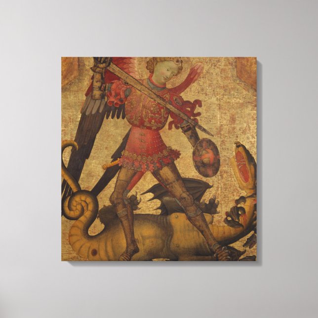 Lienzo San Miguel y el dragón (Anverso)