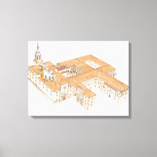 Lienzo San Millan de la Cogolla Monastery. La Rioja