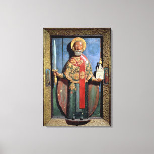 Lienzo San Nicolás de Mozhaisk, escuela de Yaroslavl