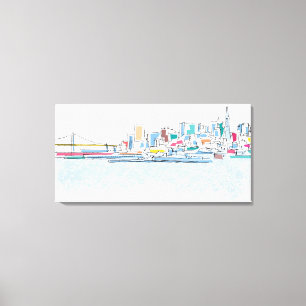 Lienzo San panorámico Franciso, CA