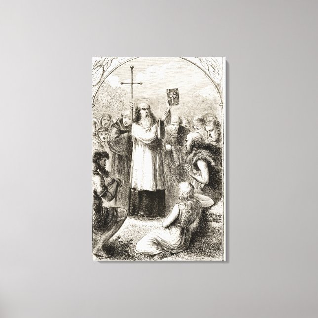 Lienzo San Patricio mostrando al pueblo de Irlanda los Cu (Anverso)