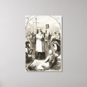 Lienzo San Patricio mostrando al pueblo de Irlanda los Cu