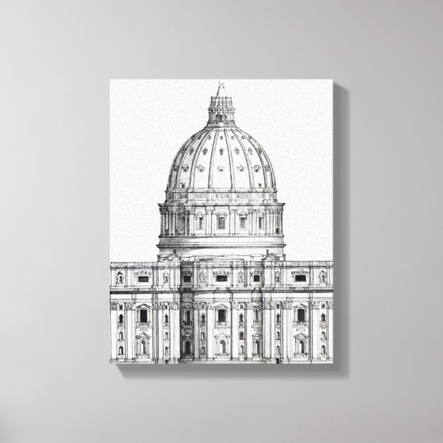 Lienzo San Pedro, Roma (Anverso)