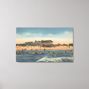 Lienzo San Petersburgo, FL - Vista de la isla del tesoro