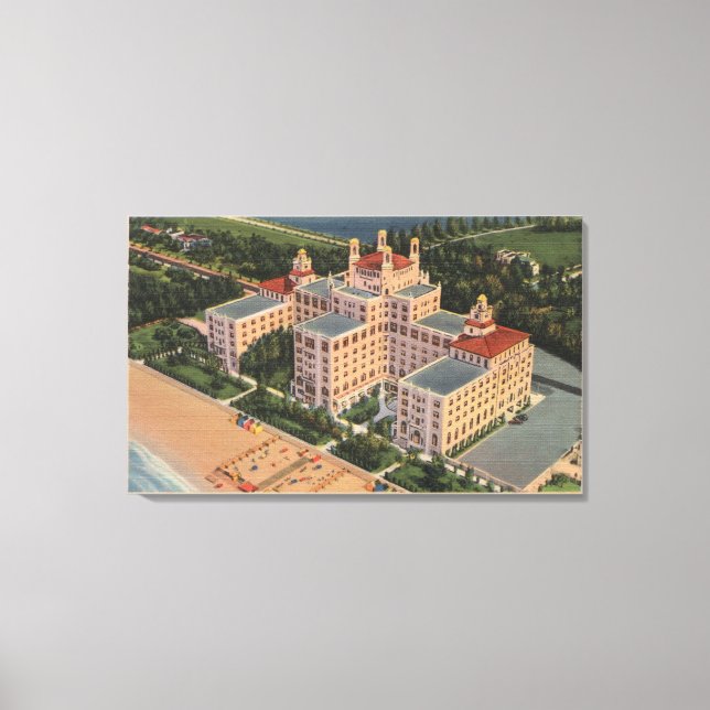 Lienzo San Petersburgo, Florida - Aérea de Don Ce-Sar (Anverso)