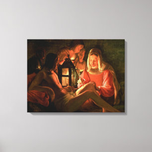 Lienzo San Sebastián atendido por la Sagrada Mujer (aceit