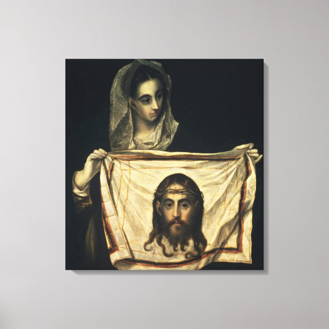 Lienzo San Verónica con la mortaja sagrada (Anverso)