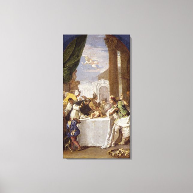 Lienzo San Vicente Ferrer haciendo un milagro (Anverso)