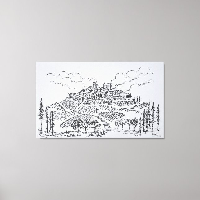 Lienzo Sancerre Vineyards | Valle del Loira, Francia (Anverso)