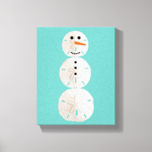 Lienzo Sand Dollar Snowman