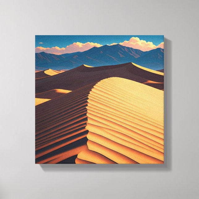 Lienzo Sand Dune Death Valley National Park Souvenir (Anverso)
