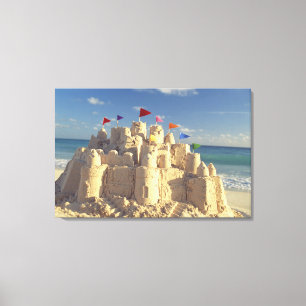 Lienzo Sandcastle On Beach