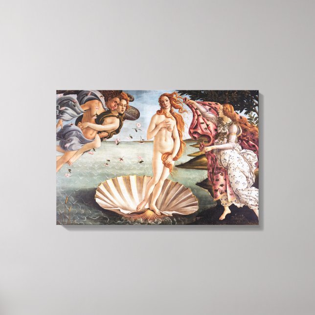 Lienzo Sandro Botticelli - Nacimiento de Venus (Anverso)