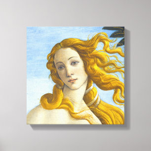 Lienzo Sandro Botticelli - Nacimiento de Venus Primer Pla
