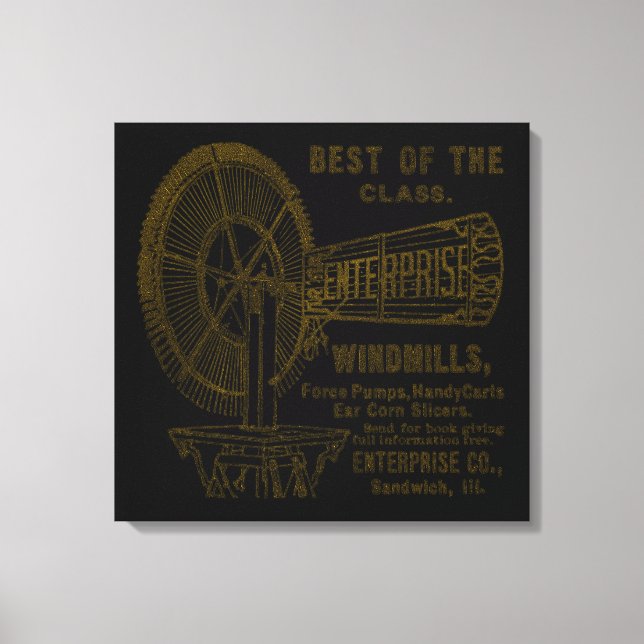 LIENZO SANDWICH ILLINOIS 1889 EMPRESA WINDMILL CO. (Anverso)