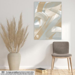 Lienzo Sandy Tornado Trend Resumen Art Beige White