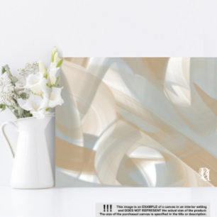 Lienzo Sandy Tornado Trend Resumen Art Beige White