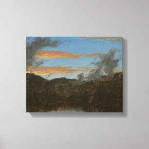 Lienzo Sanford Robinson Gifford - Mist Rising en Sunset