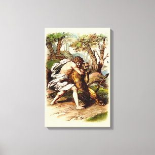 Lienzo Sansón y el león