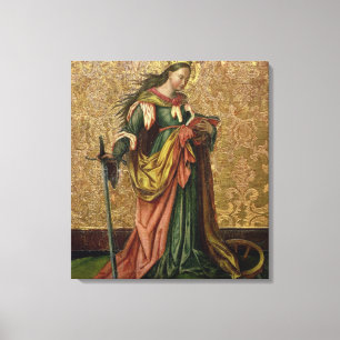 Lienzo Santa Catalina de Alejandría (aceite en el panel)