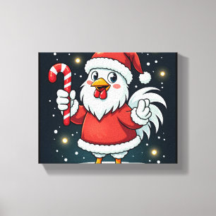 Lienzo Santa Chicken Joy