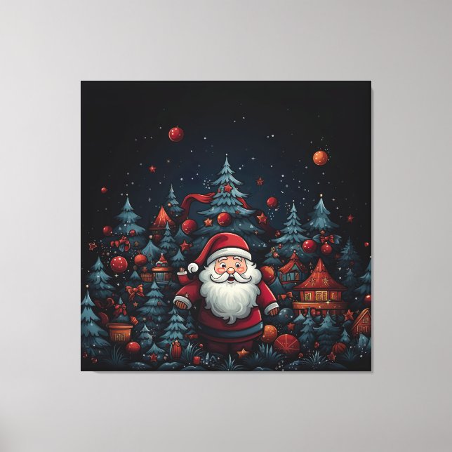 Lienzo Santa Claus (Anverso)