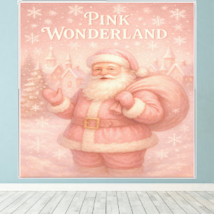 Lienzo Santa Claus del Encantado País de las Maravillas R