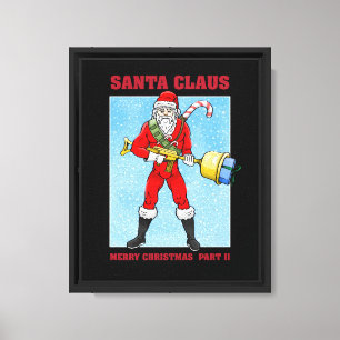 Lienzo Santa Claus Feliz Navidad Parte 2