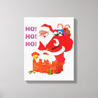 SANTA CON NAVIDAD PRESENTE, HO! ¡Oh! ¡Oh!