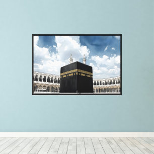 Lienzo Santa Kaaba - Al-Masjid Al Haram Acuarela