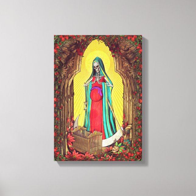 Lienzo Santa Muerte Tarot (Anverso)