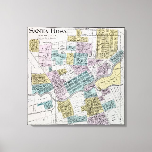 Lienzo Santa Rosa, California (Anverso)